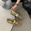 Luxe Mesh Gold Flats